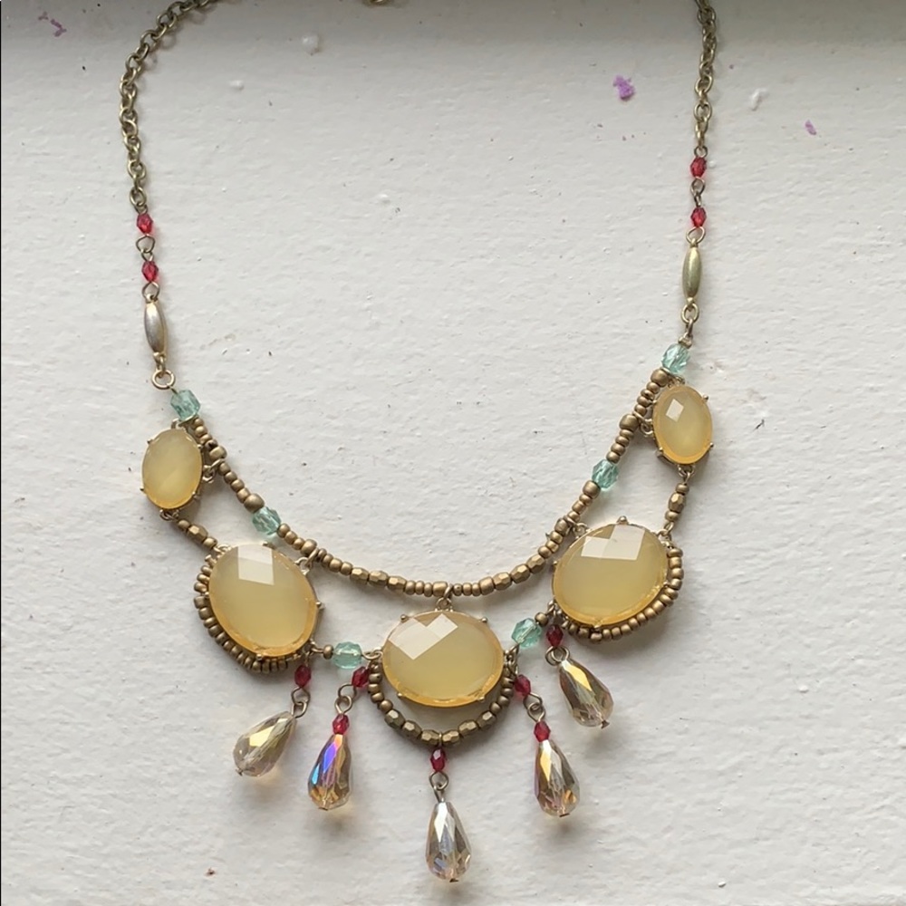 Francesca’s Statement Beaded Bib Necklace